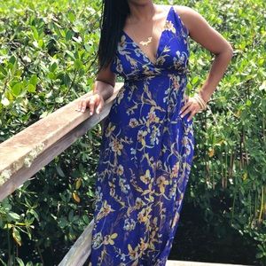 Floral print maxi dress